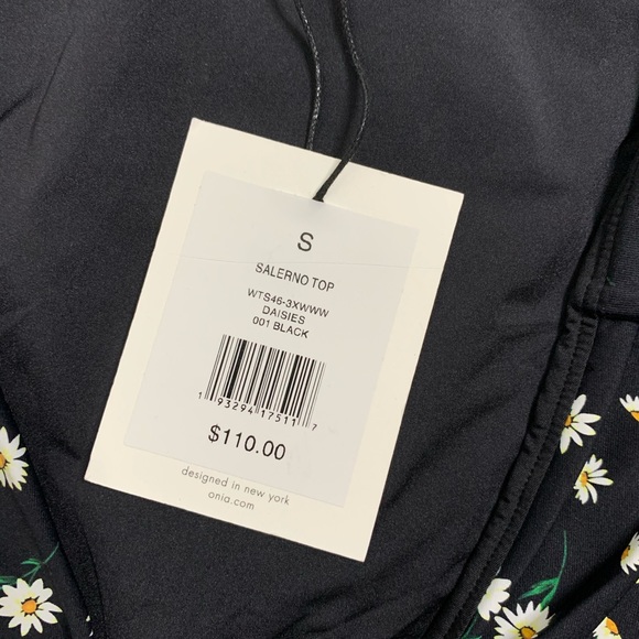 Onia x WeWoreWhat Bikini Top w/ Daises Small - Picture 4 of 4